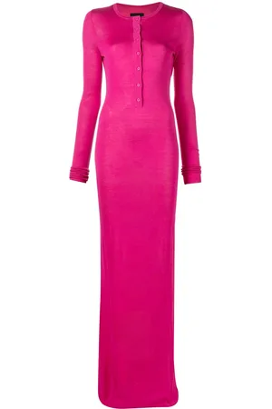 RTA Ciaran buttoned silk maxi dress