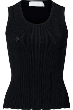 Proenza Schouler Perry compact pointelle rib knitted top