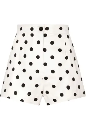 Dolce & Gabbana Polka dot-print high-waisted shorts