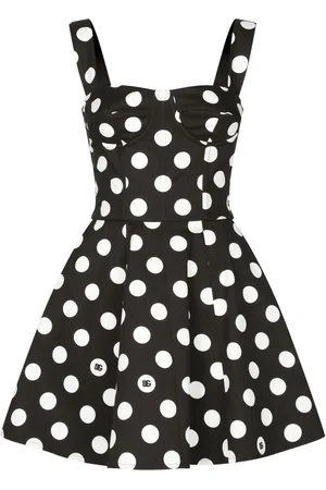 Dolce & Gabbana Polka-dot corset minidress