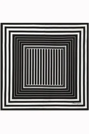 Dolce & Gabbana Striped silk scarf