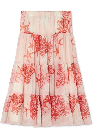VERSACE Barocco Sea tiered skirt