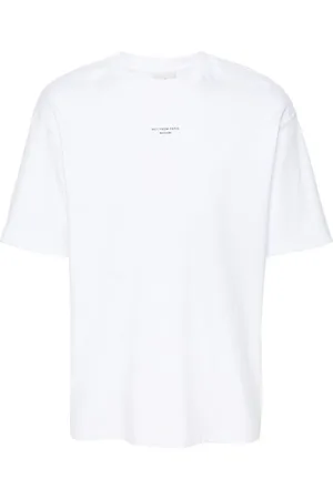 Drôle de Monsieur Slogan-print cotton T-shirt