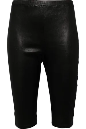 Loewe Anagram-debossed leather shorts
