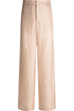 Bally Geometric-print straight-leg trousers