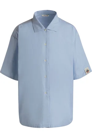 Bally Logo-appliqué cotton shirt