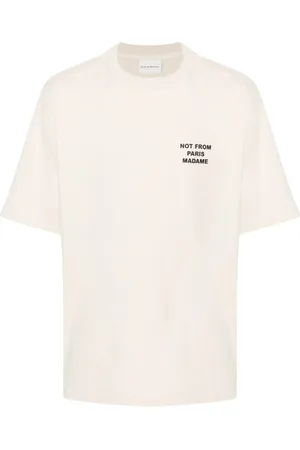 Drôle de Monsieur Slogan-print cotton T-shirt