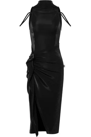 Moschino Ruched halterneck midi dress