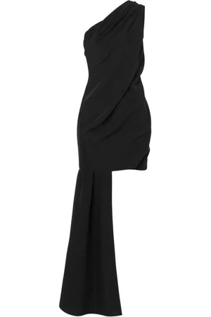 Moschino One-shoulder draped mini dress
