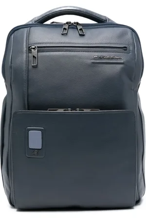Piquadro Akron leather backpack