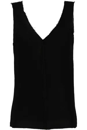 Voz V-neck linen top