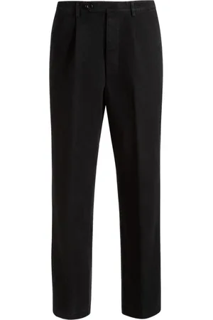 Bally Pleated cotton chino trousers