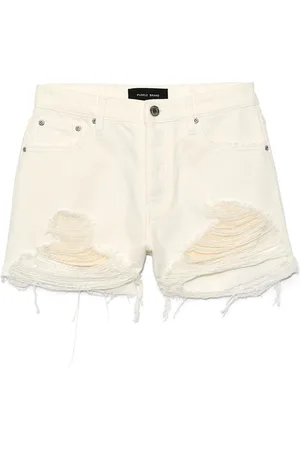 Purple Brand Distressed denim shorts