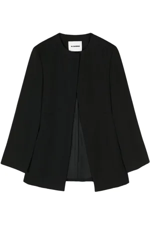 Jil Sander 2021 collarless wool blazer