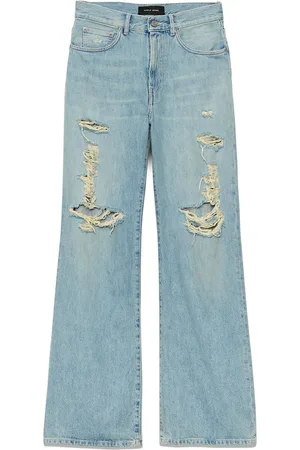 Purple Brand Ripped wide-leg jeans
