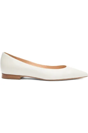 Scarosso Iris pointed-toe leather ballerinas