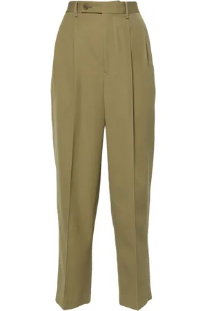 Auralee Pleat-detail wide-leg trousers