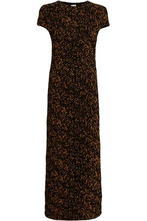 Totême Tortoiseshell-effect chenille maxi dress