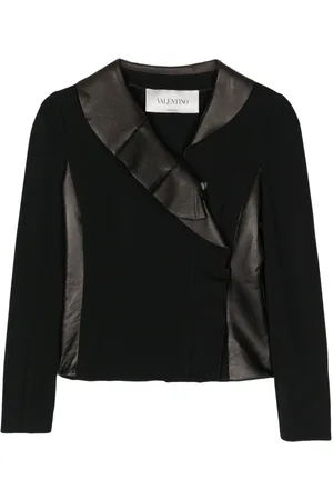 VALENTINO GARAVANI 2010 ruffle-trim cropped jacket