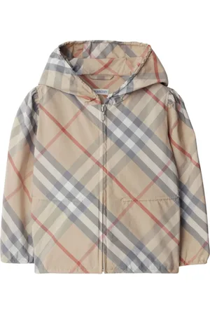 Burberry Check-pattern hooded jacket