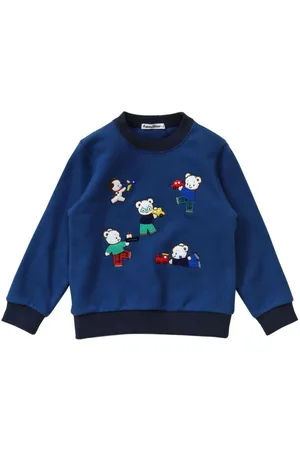 Familiar Appliqué cotton sweatshirt