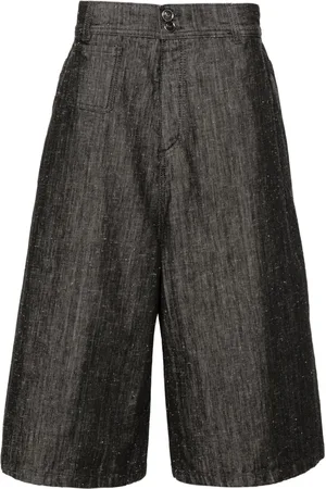 Etro Drop-crotch denim shorts