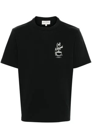 Café Kitsuné Logo-print cotton T-shirt