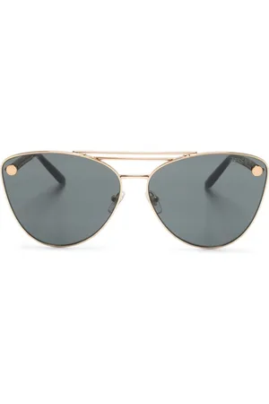VERSACE Tubular Greca cat-eye sunglasses