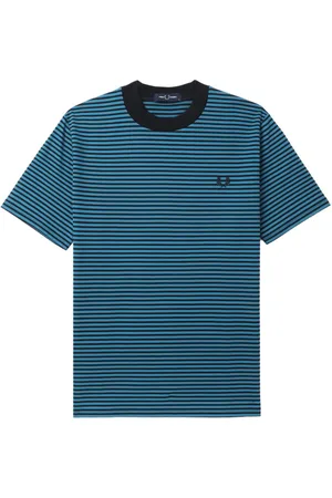 Fred Perry Laurel Wreath-embroidered striped T-shirt