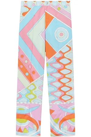 Puccini Vivara-Print cotton trousers