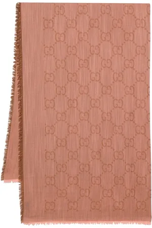 Gucci G-monogram frayed scarf