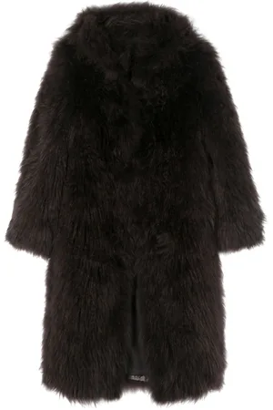 LISKA Press-stud shearling coat