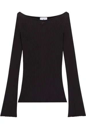 Courrèges Boat-neck ribbed jumper