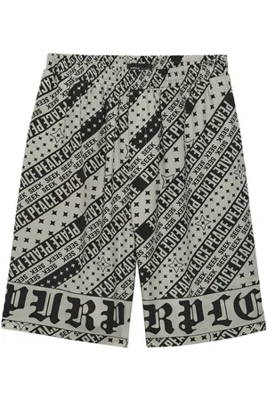 Purple Brand Flag Bandana bermuda shorts
