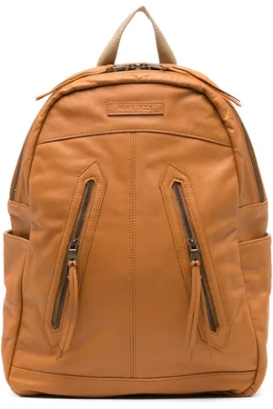 PRIVATE STOCK Logo-appliqu� leather backpack