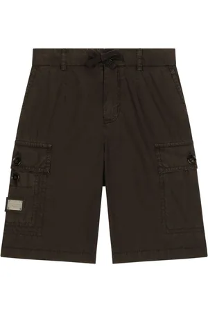 Dolce & Gabbana Logo-plaque cotton cargo shorts