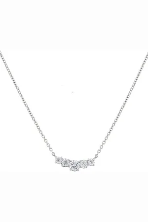 FANTASIA BY DESERIO Graduated five stone necklace
