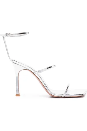 Amina Muaddi Maya 95mm leather sandals