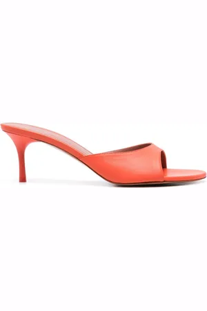Amina Muaddi 60mm Jeanne leather sandals