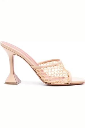 Amina Muaddi 95mm Lupita mesh sandals