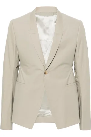 Rick Owens Single-breasted poplin blazer