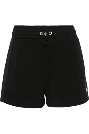 Moose Knuckles Mixmedia logo-plaque shorts