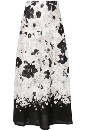 ZIMMERMANN Pop floral-print midi skirt