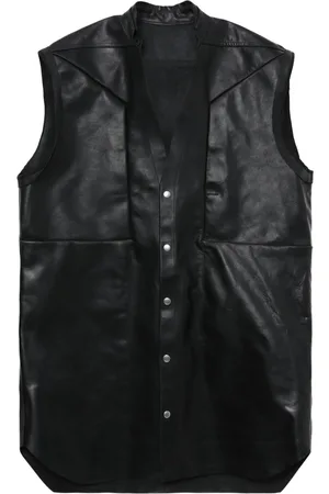 Rick Owens V-neck leather vest