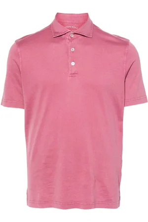 FEDELI Short-sleeve cotton polo shirt