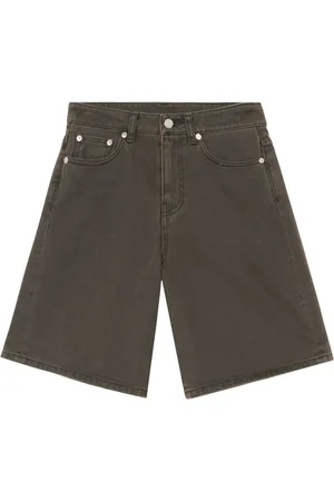 JOHN ELLIOTT High-rise wide-leg denim shorts