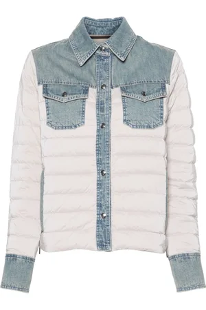 MOORER Esper denim-trim jacket