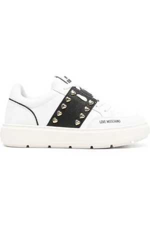Moschino Glitter-embellished sneakers