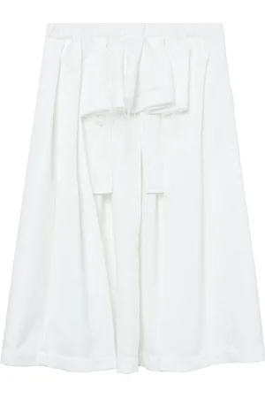 Comme des Garçons Ruffle-detail pleated midi skirt