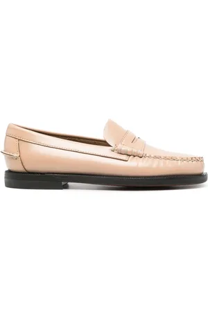 SEBAGO Stacked-heel leather loafers